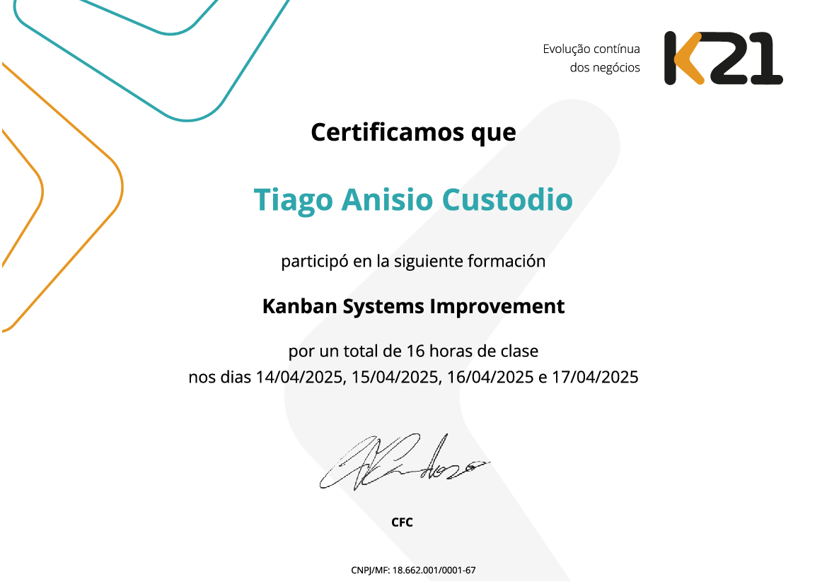 Certificado K21
